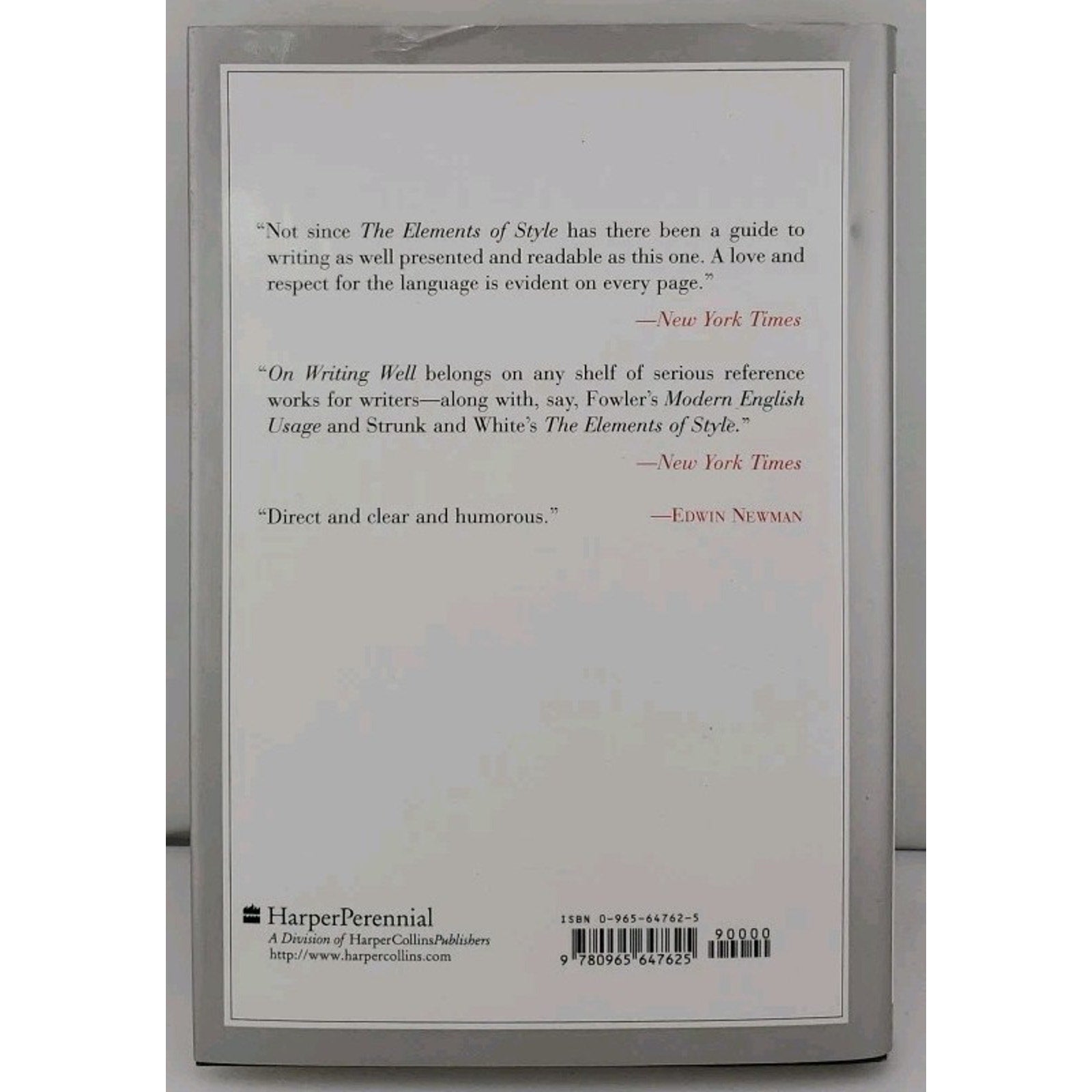 On Writing Well The Classic Guide to Writing Nonfiction - Hardcover