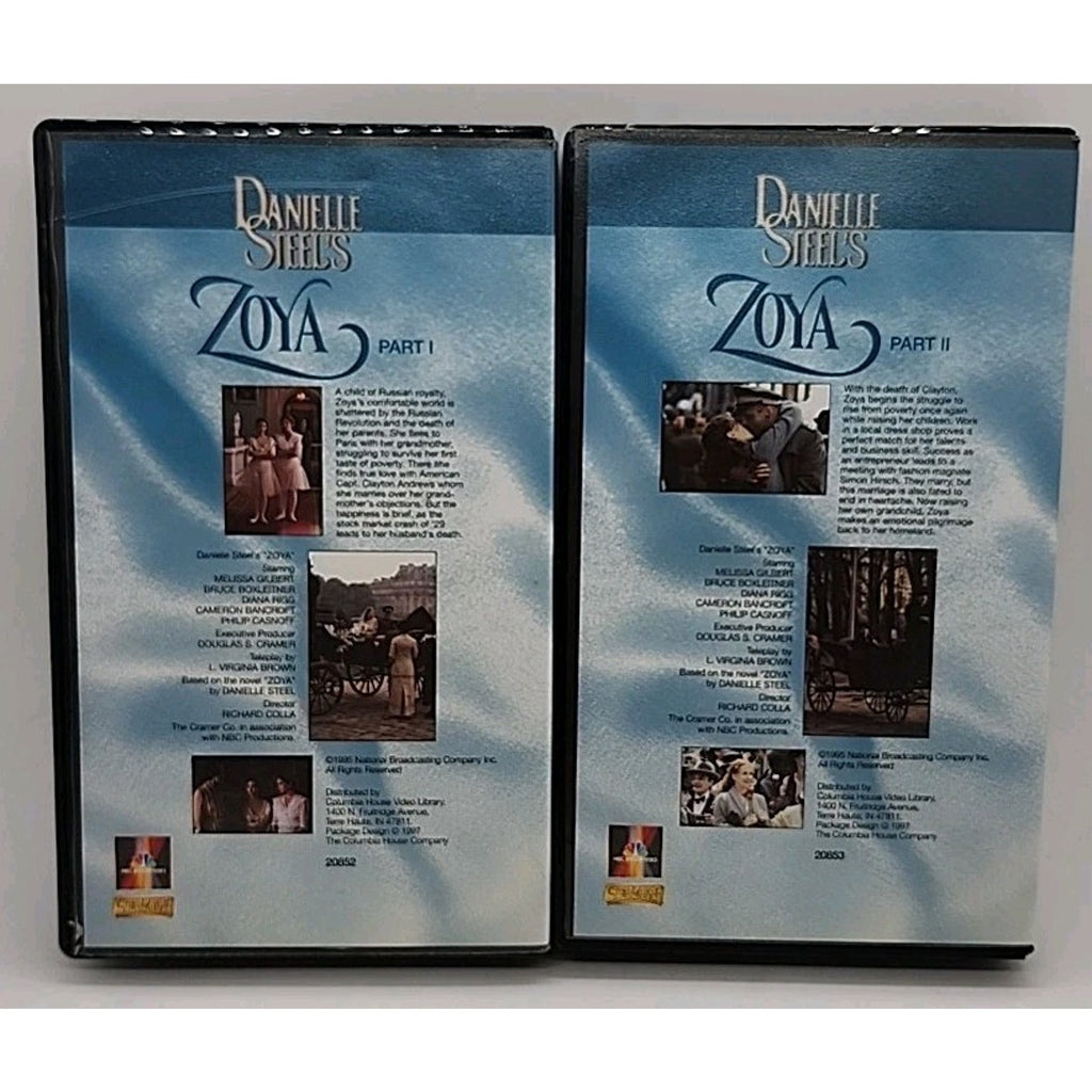 Danielle Steel's Zoya Part 1 & 2 (VHS)