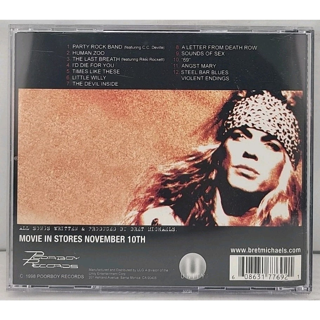 Letter from Death Row by Bret Michaels (CD, Sep-1998, Unity Label Group (ULG))