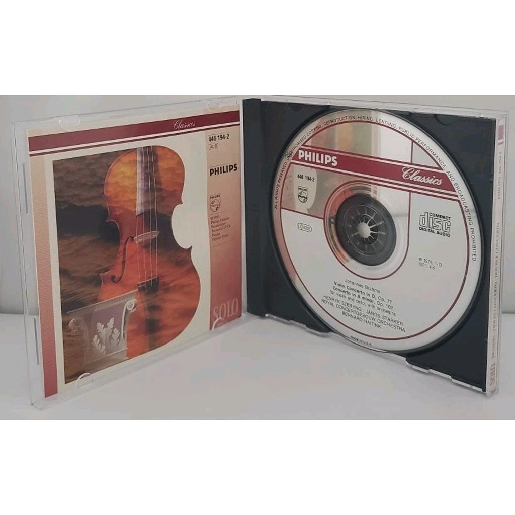 Brahms Violin Concerto; Double Concerto CD