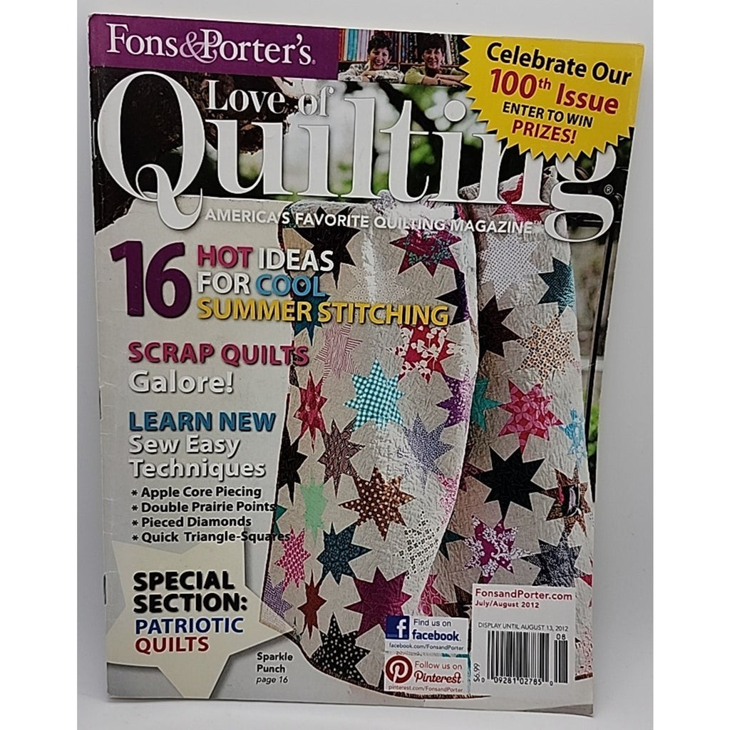 Fons & Porter's Love of Quilting Magazine July/August 2012 Patriotic Pattern