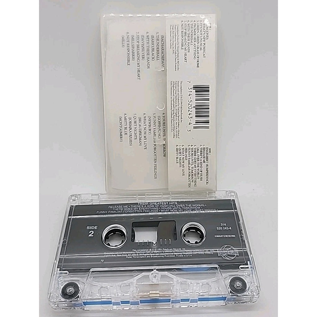 Back to Back: Their Greatest Hits by Tom Jones (Cassette, 1994, Rebound Records)