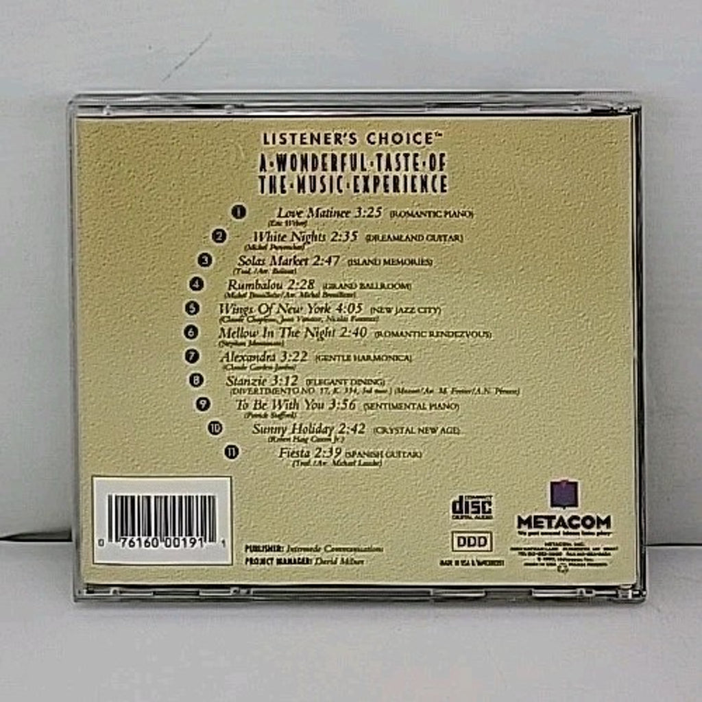 A Wonderful Taste of the Music Experience (CD, 1993, Metacom, Listener's Choice)
