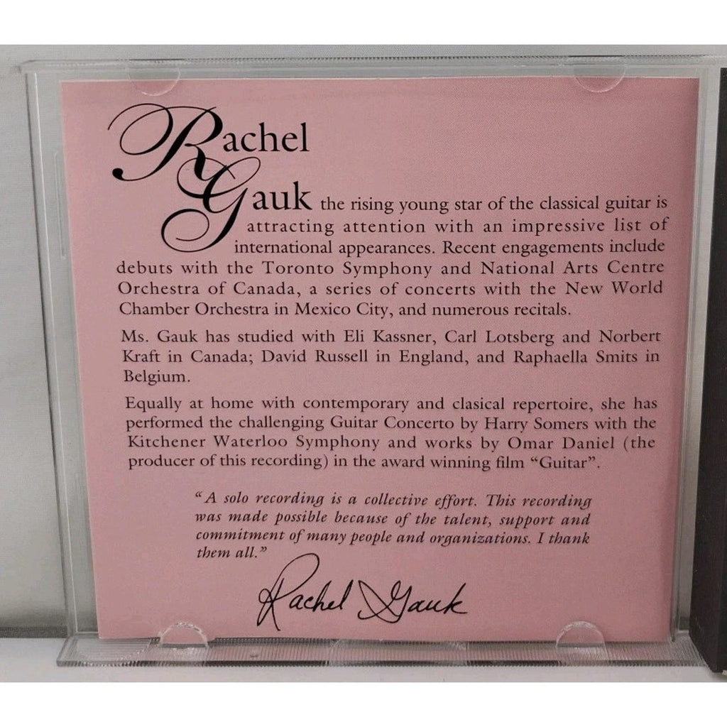 Danzas y Canciones by Rachel Gauk (Guitar) (CD, Sep-1993, Marzipan Music)