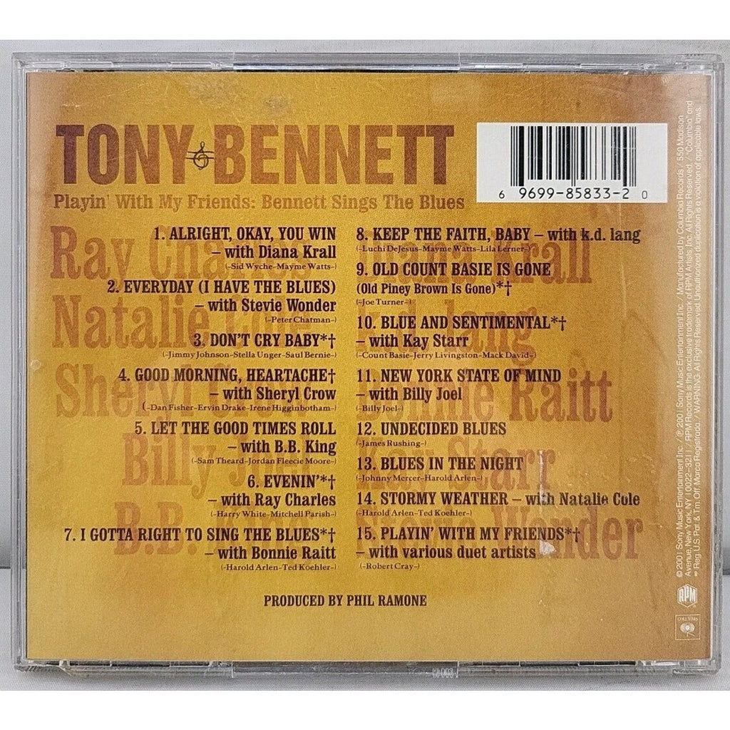 Tony Bennett : Playing With My Friends Cd