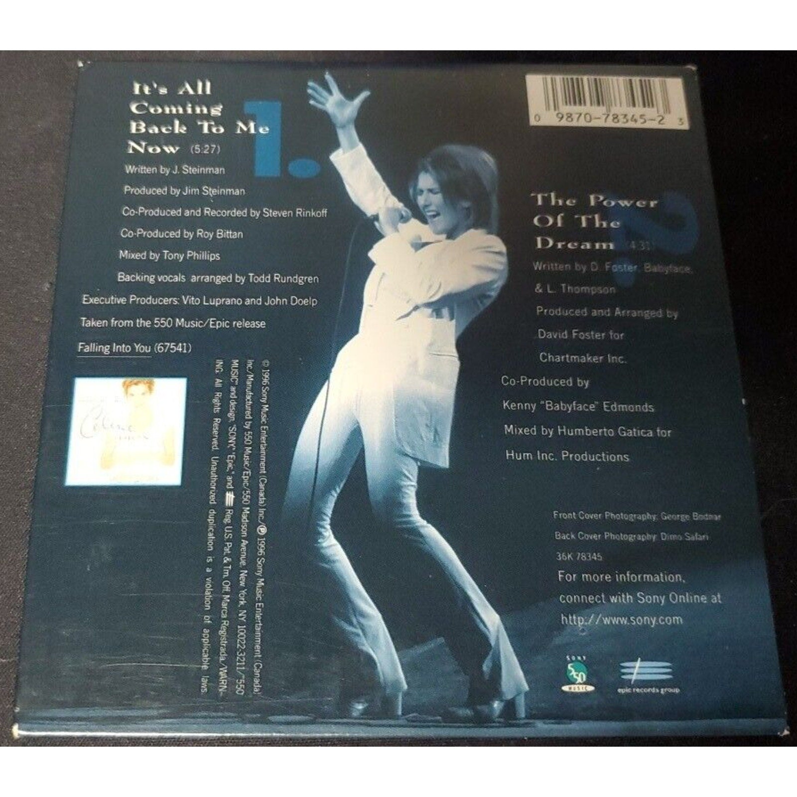 It's All Coming Back to Me Now [Single] by Céline Dion (CD, Jul-1996, 550 Music)