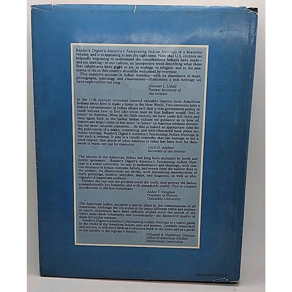 1978 America’s Fascinating Indian Heritage Reader’s Digest Hardcover