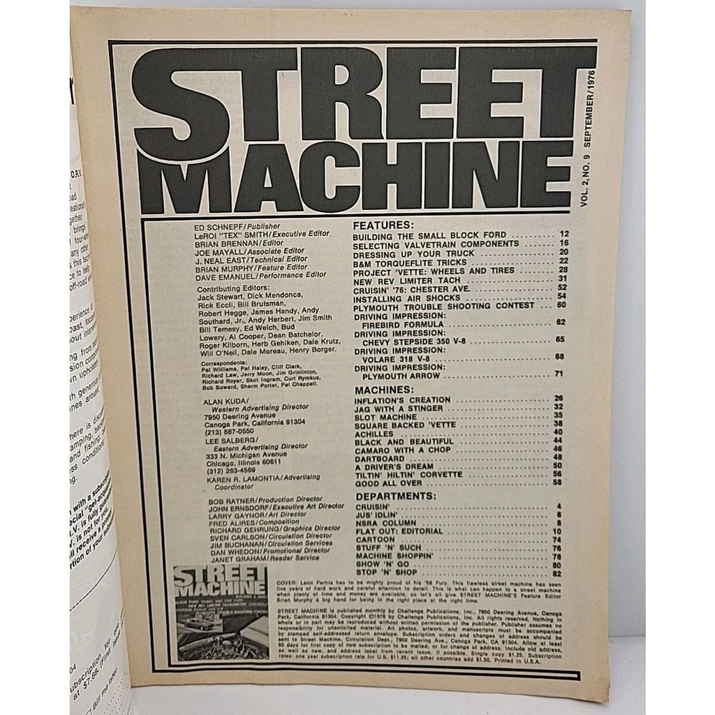 Street Machine Magazine - September 1976 - Vol. 2 No. 9
