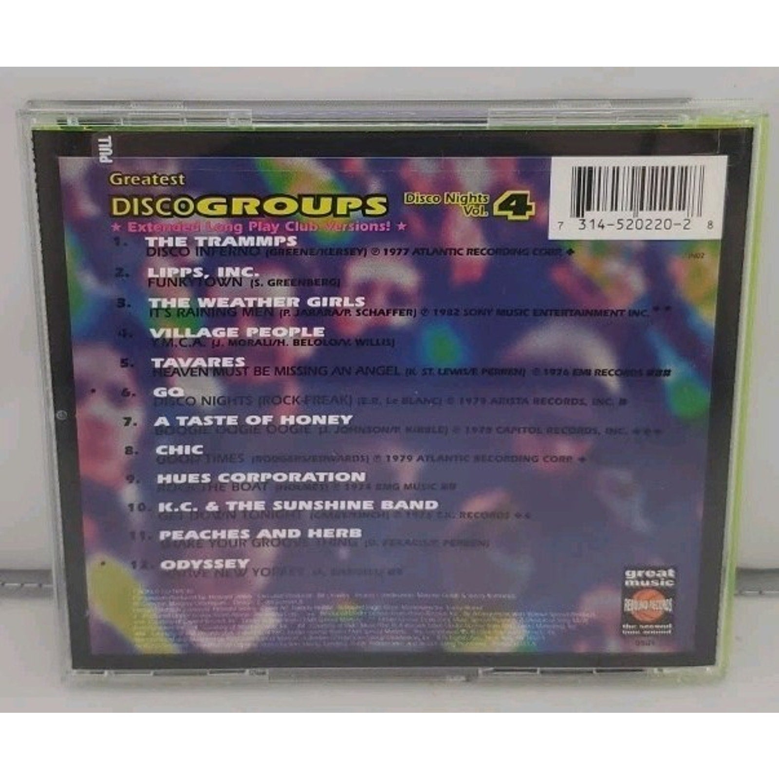 Disco Nights 4: Greatest Groups by Various (CD, 1995)