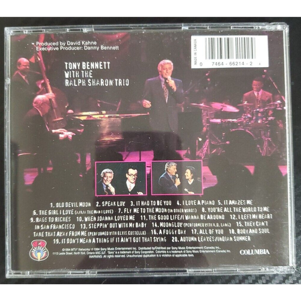 MTV Unplugged by Tony Bennett (CD, 1994, Columbia)