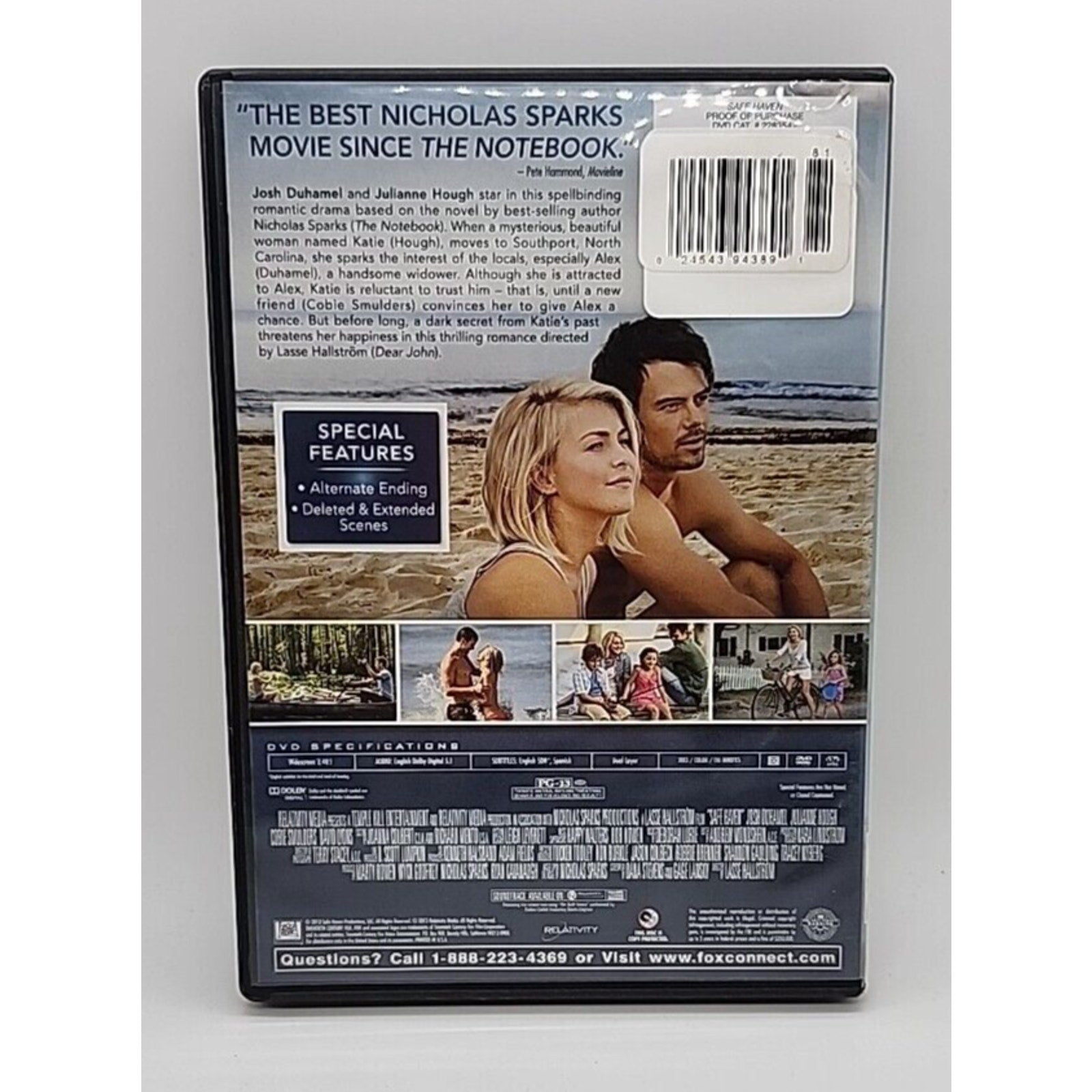 Safe Haven (DVD, 2013, Widescreen)