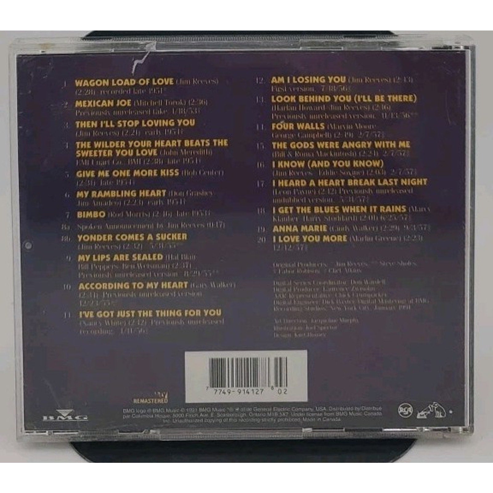 Four Walls-The Legend Begins by Jim Reeves (CD, 1991)