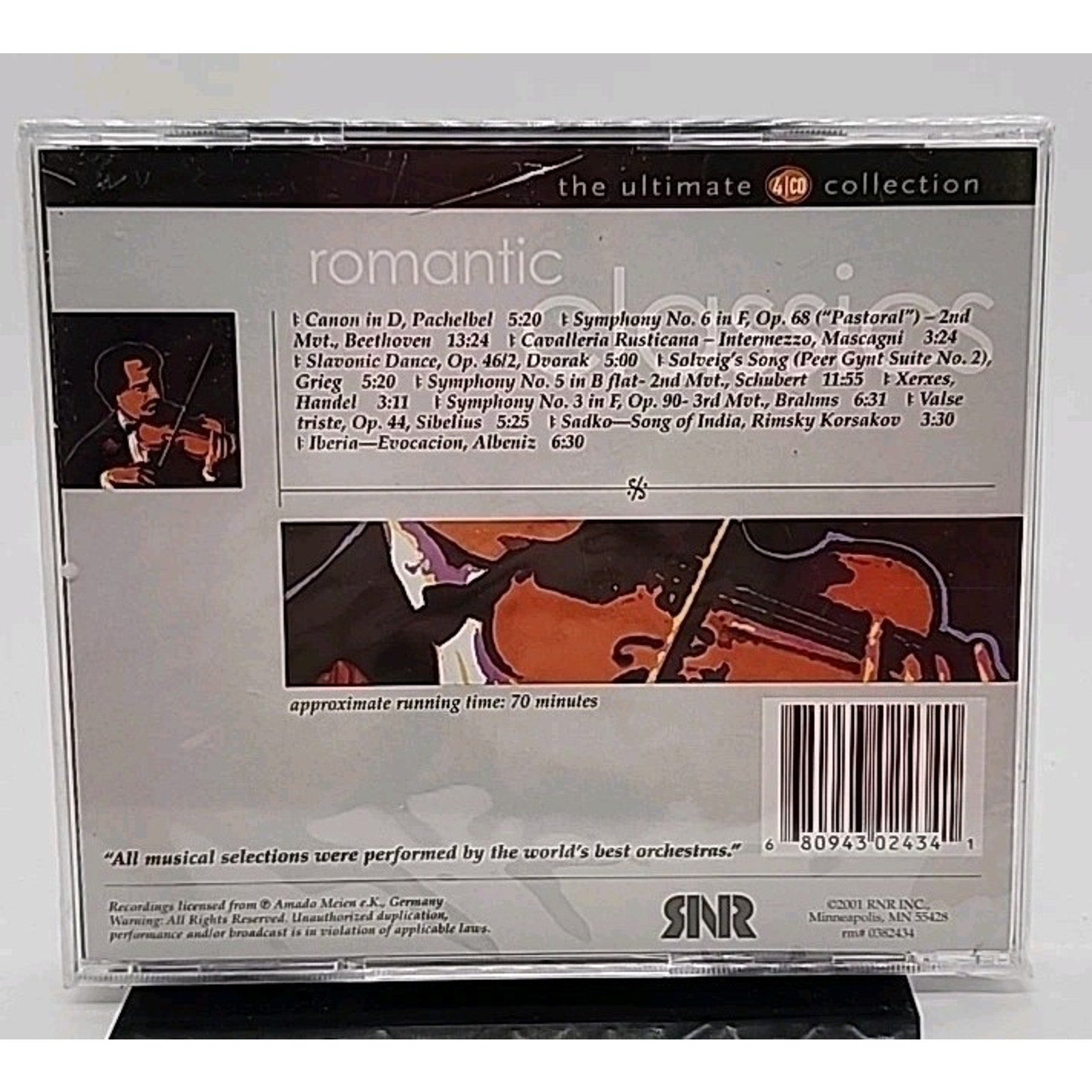 Romantic Classic Donizetti, Verdi Mozart Live Orchestra Music CD *Brand New*