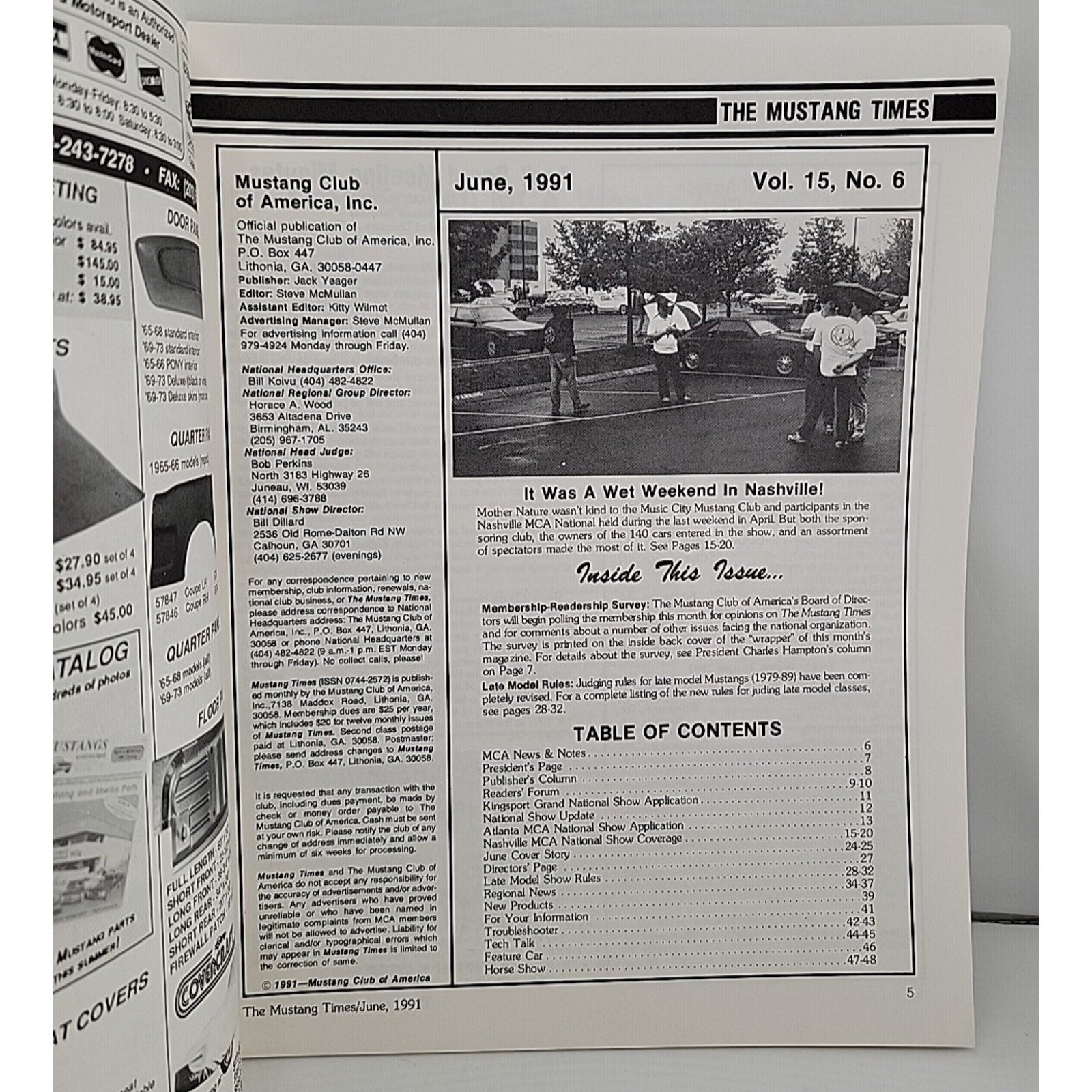 Mustang Times June 1991 Magazine