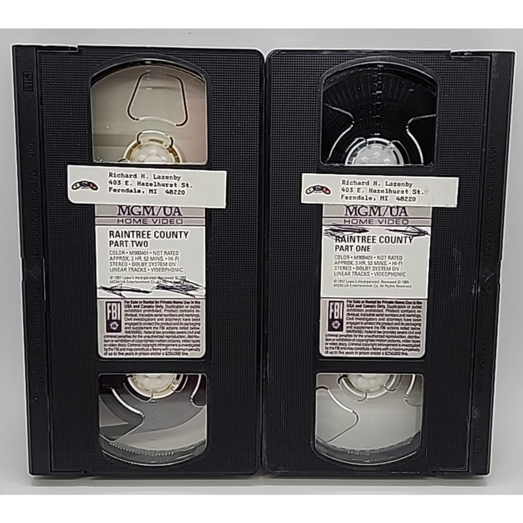 Raintree County (VHS, 2-Tape Set)