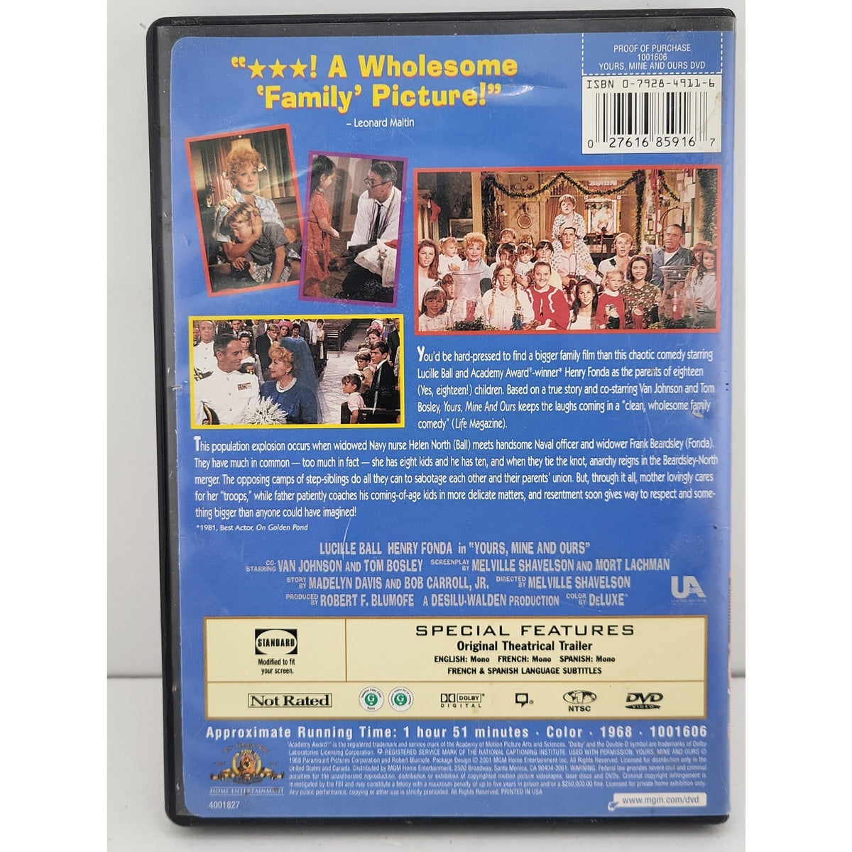 Yours, Mine and Ours (DVD, 1968)