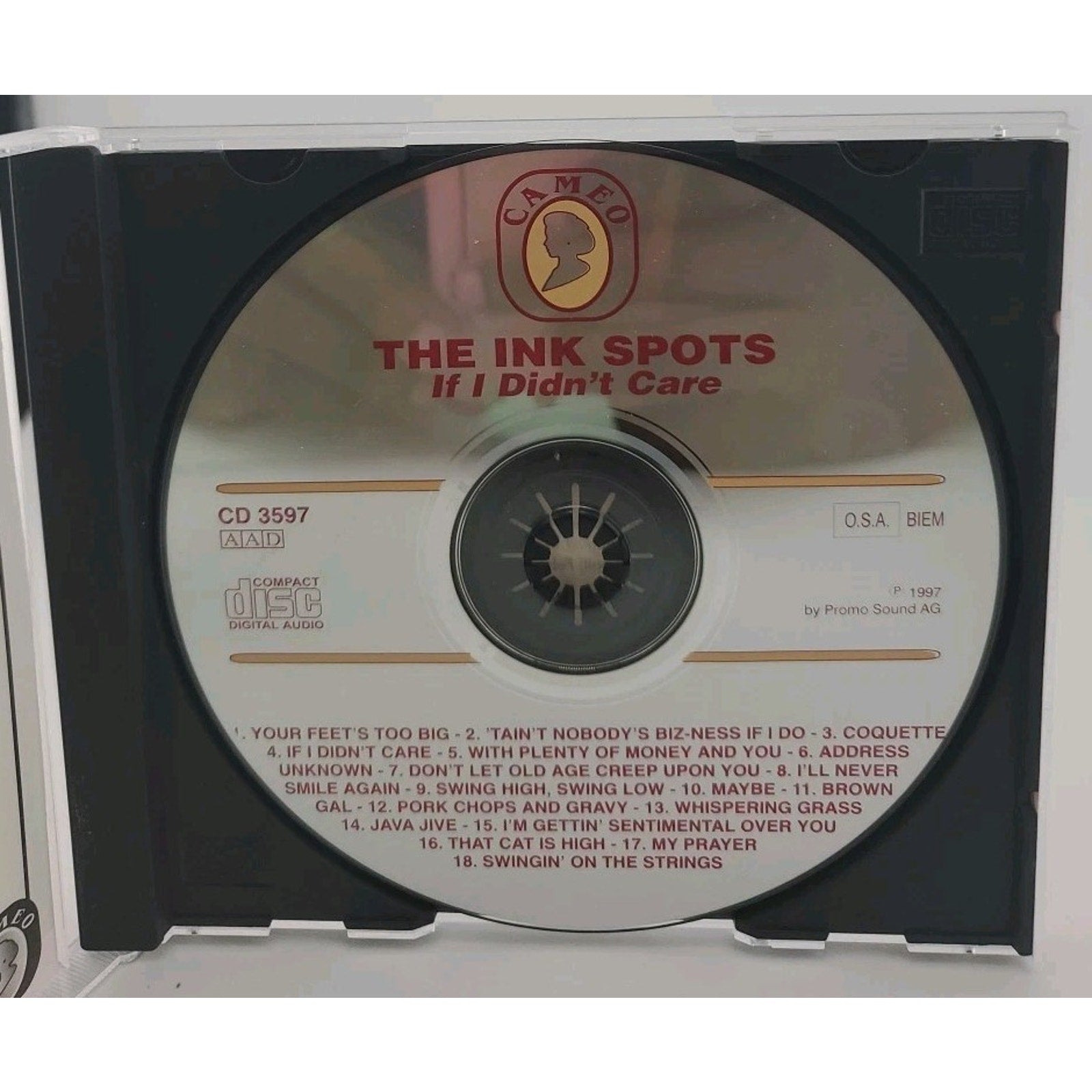 If I Didn't Care by The Ink Spots (CD, 1997)