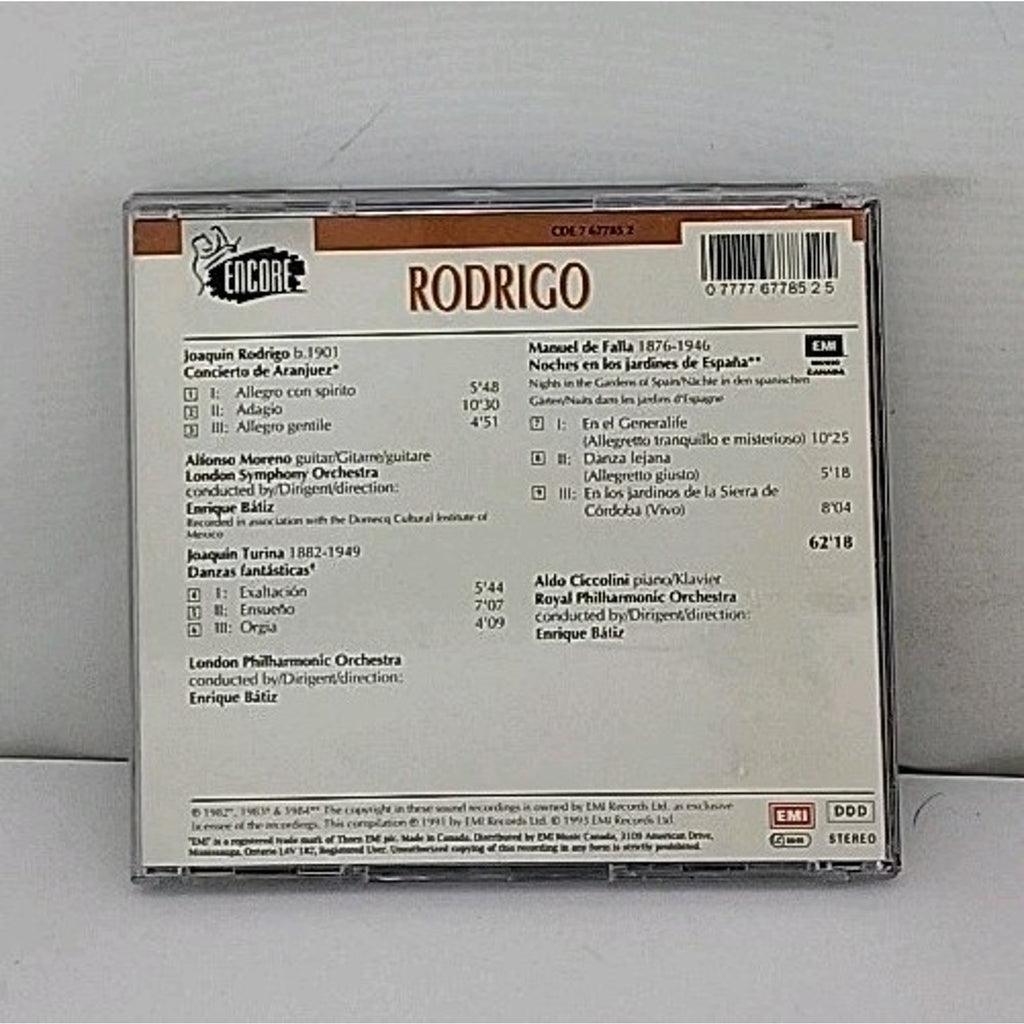 Rodrigo: Concierto De Aranjuez, Falla, Turina, Danzas Fantasticas (CD)