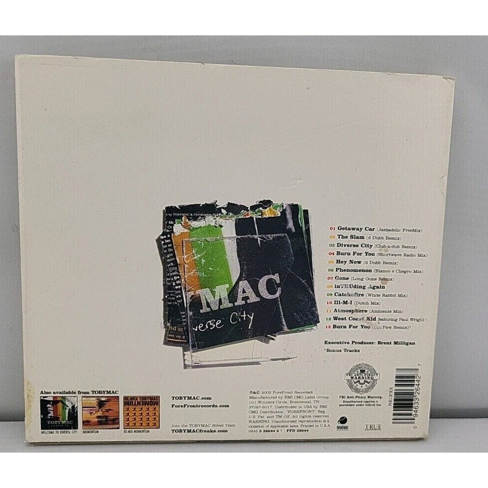 Renovating Diverse City by Tobymac (CD, 2005)