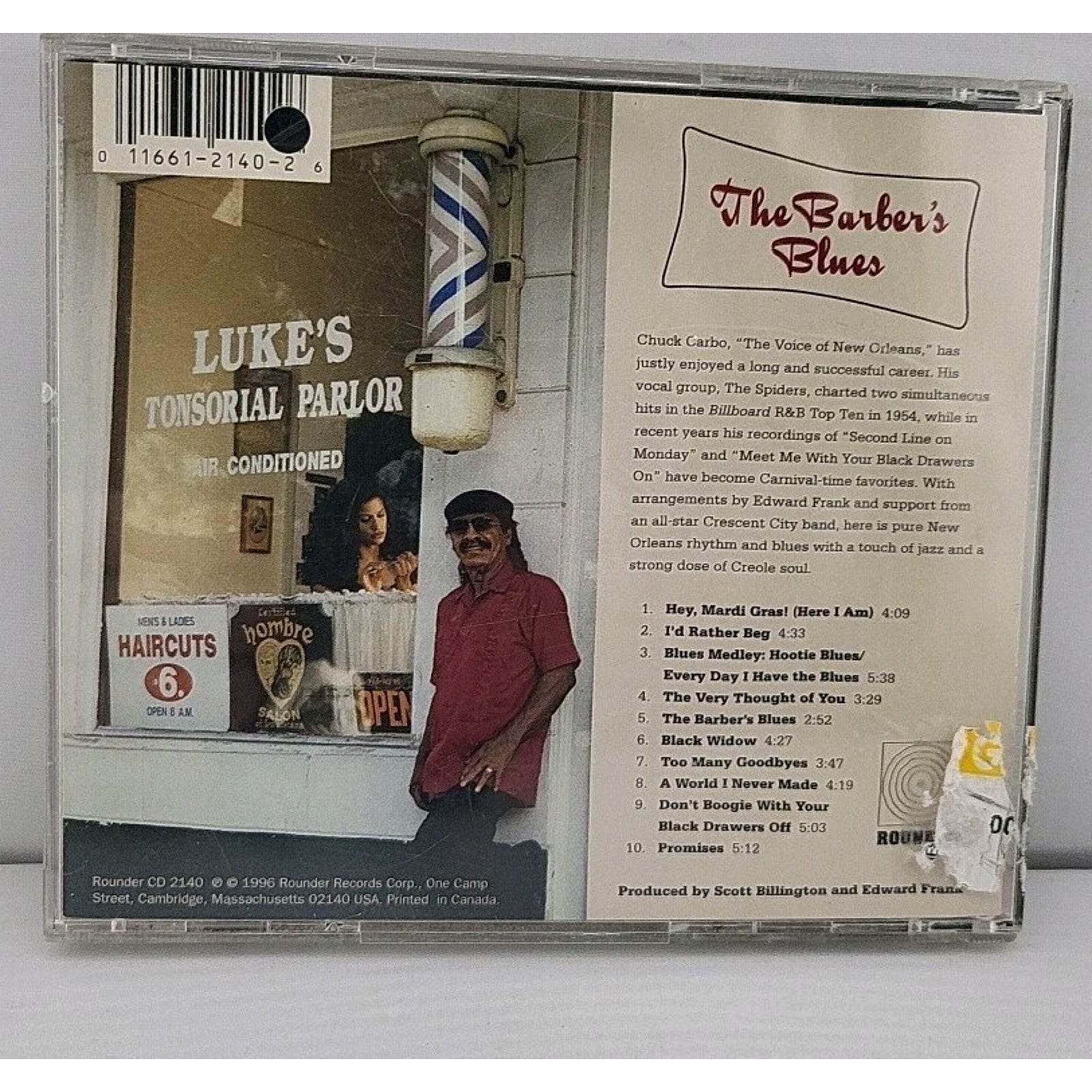 Barber's Blues by Chuck Carbo (CD, 1996)