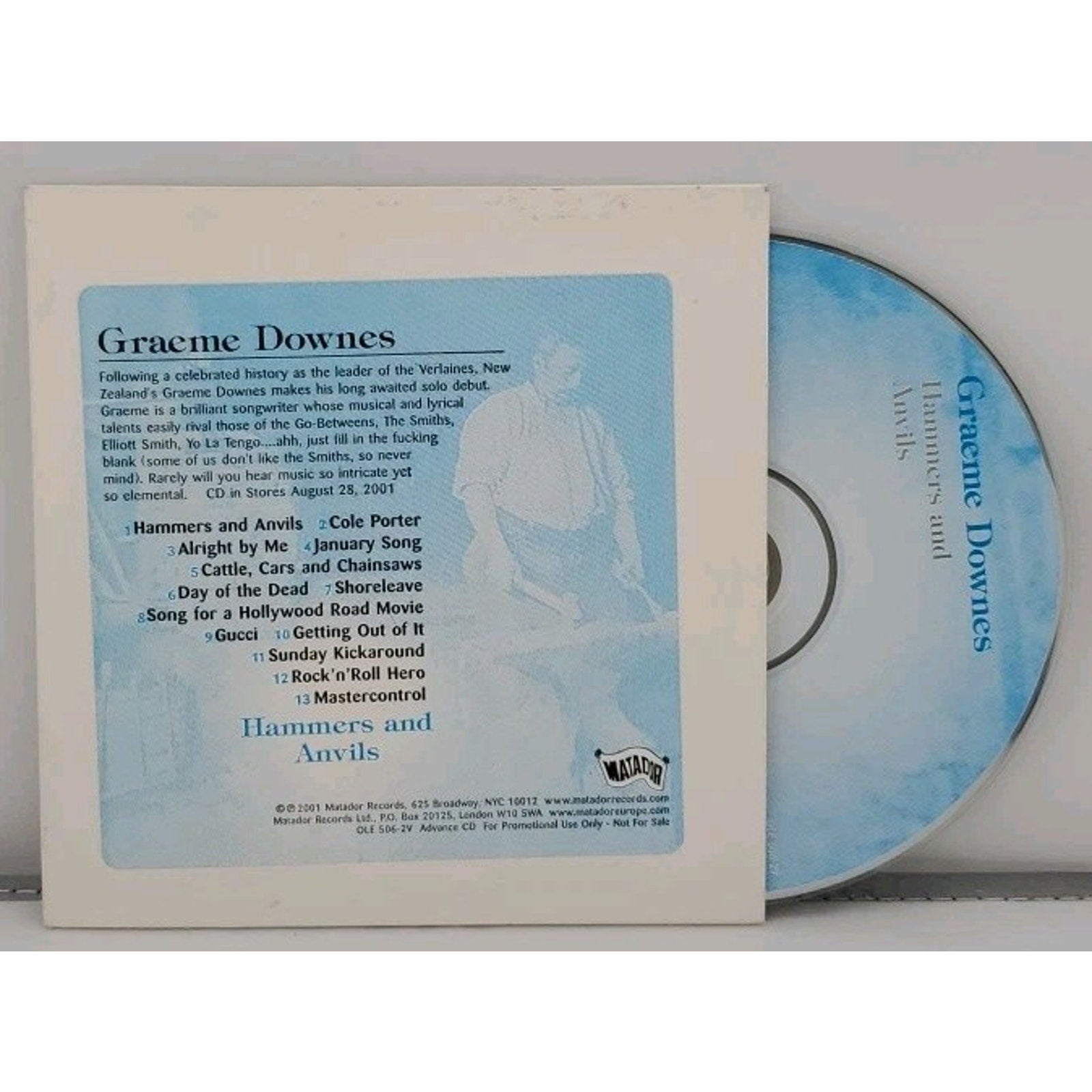 Hammers and Anvils by Graeme Downes (CD, Aug-2001, Matador (record label))