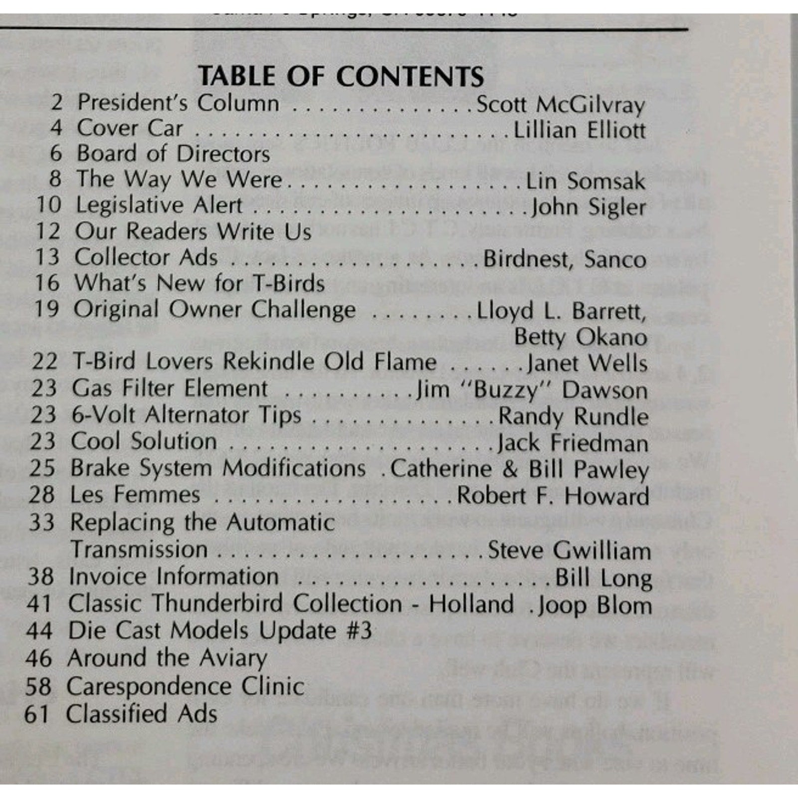 Early Bird Magazine November-December 1990