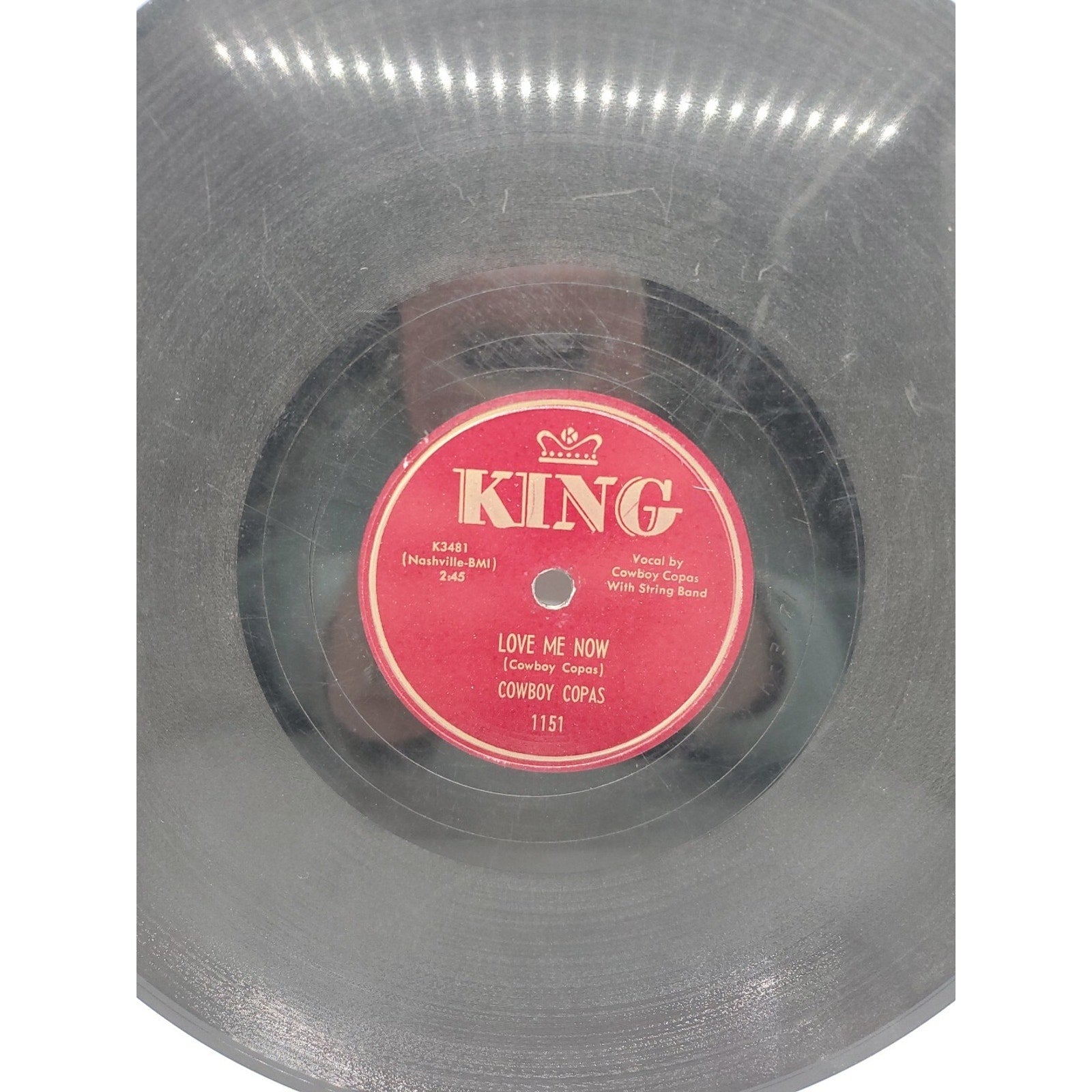 Cowboy Copas - Feelin' Low/ Love Me Now (Record)