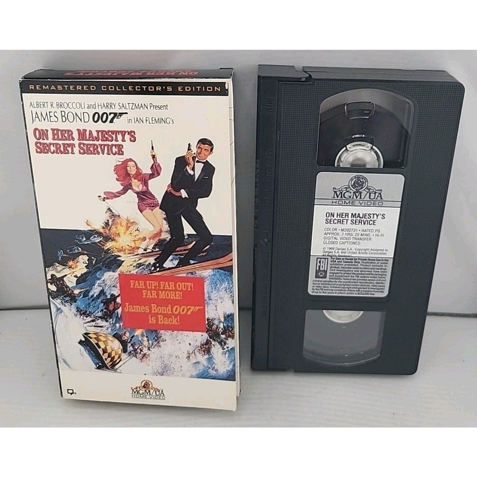 James Bond 007 On Her Majesty's Secret Service VHS 1994