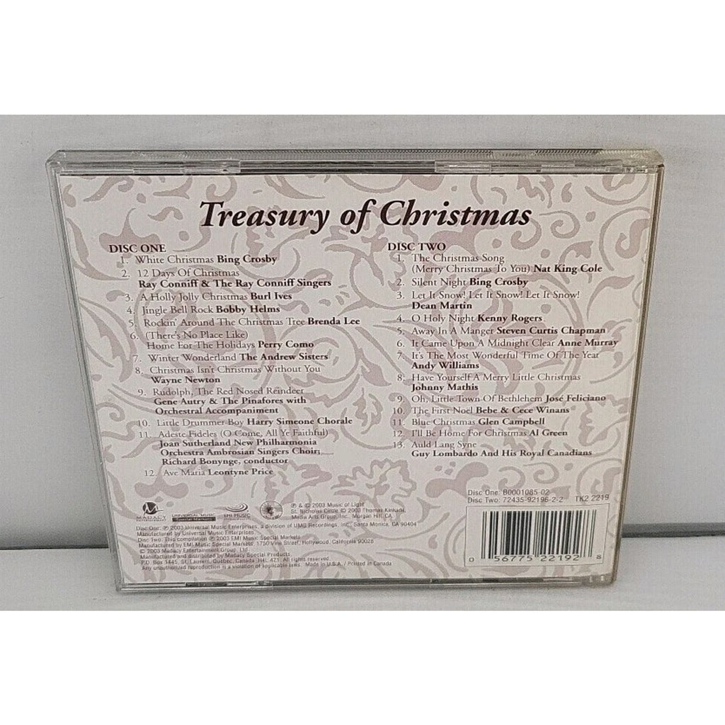 Treasury of Christmas by Thomas Kinkade (CD, 2003) 2 Disc