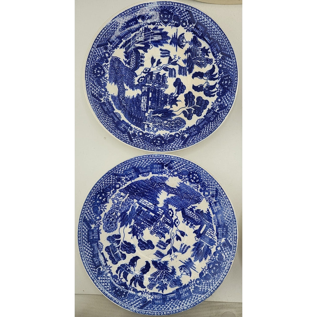 Blue Willow Flair Salad Plate 7 1/4 Diameter Set Of 2 Beautiful & Plate