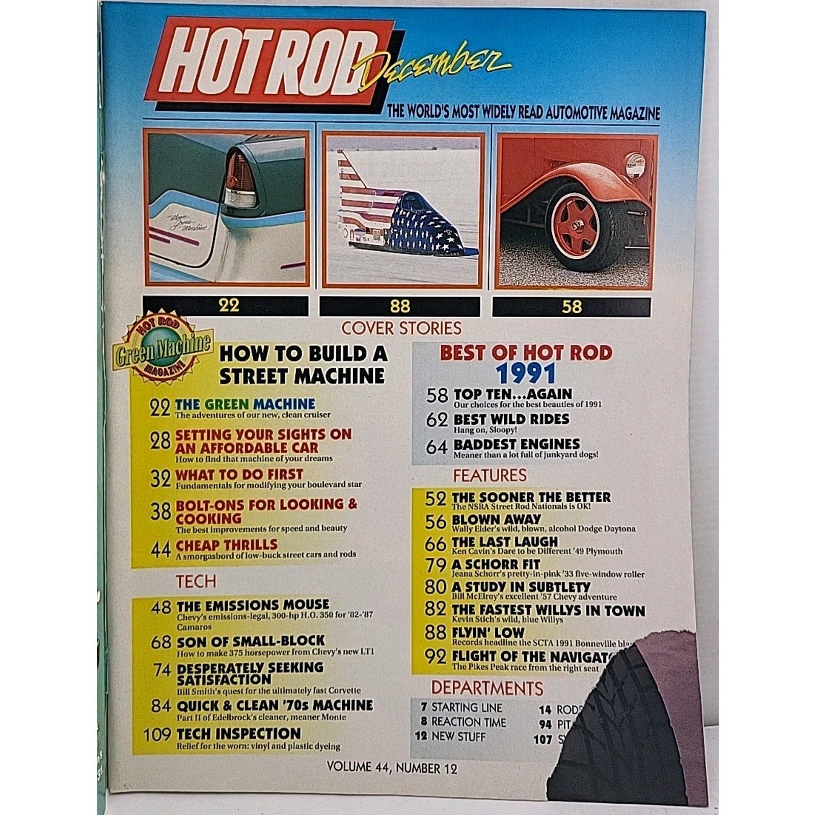 Hot Rod Magazine - December 1991 - Volume 44 Number 12