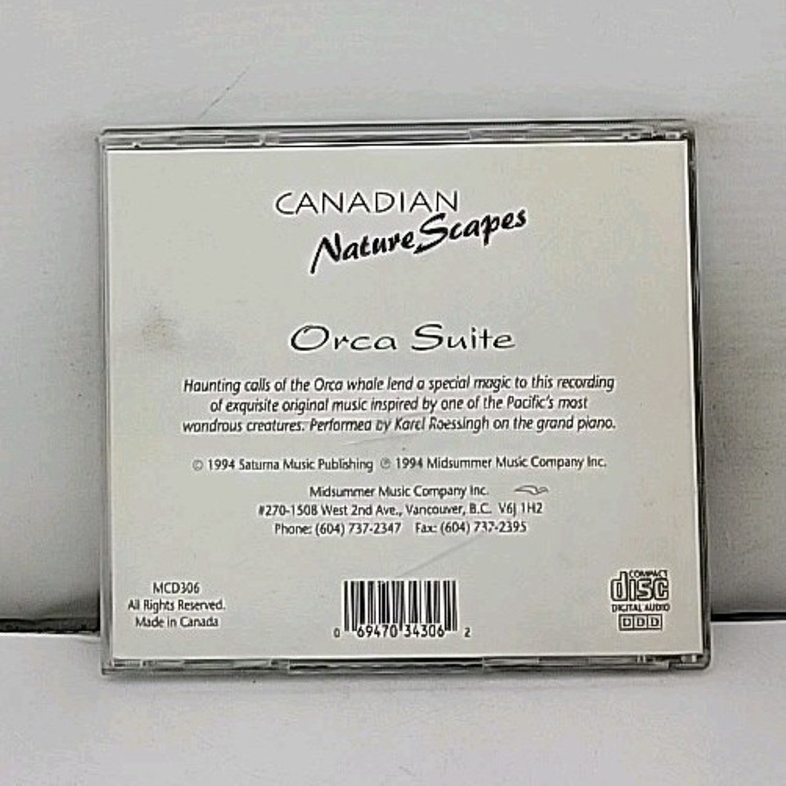 Orca Suite - Canadian NatureScapes CD