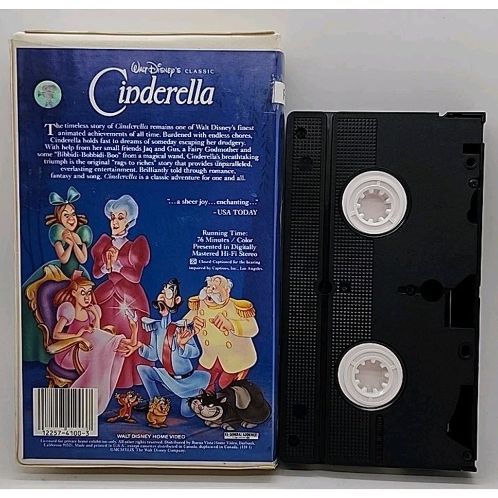 Cinderella (VHS Tape, 1988)