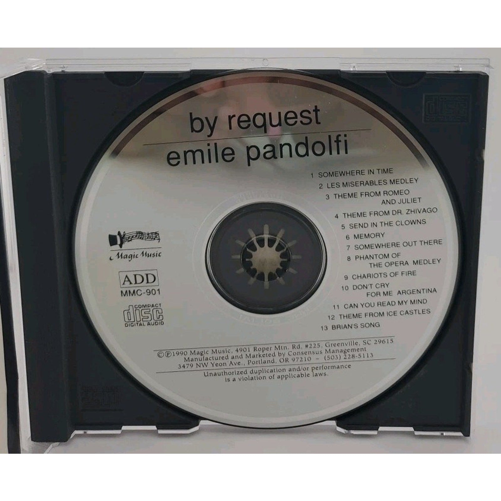By Request by Emile Pandolfi (CD, 1990, Magic Music)