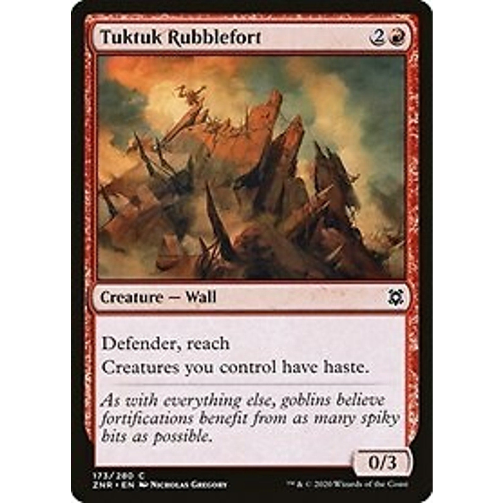 Tuktuk Rubblefort (173) Zendikar Rising Mtg x4 4x ZNR Magic