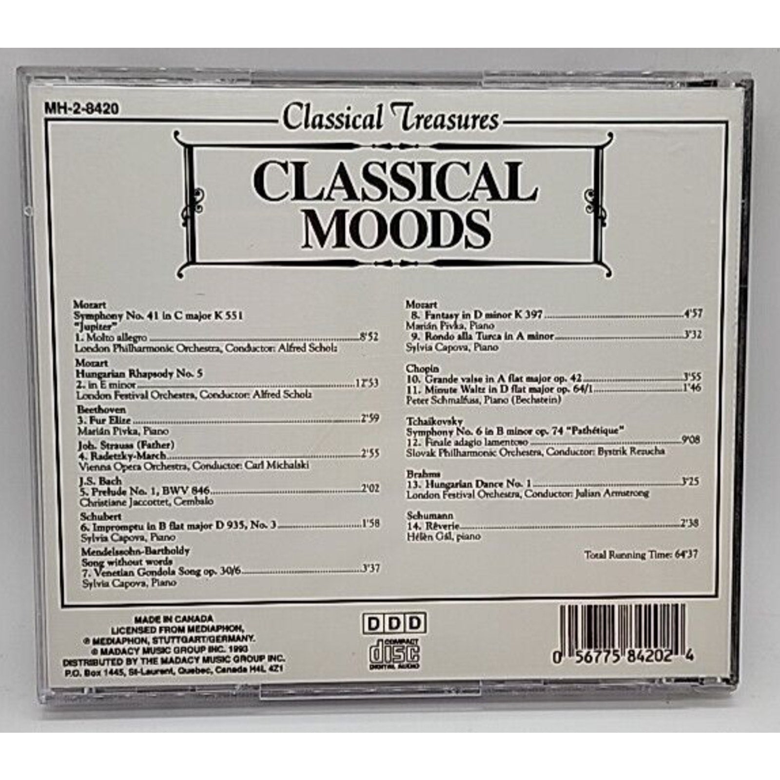 Classical Moods (CD, Jul-1999, Madacy)