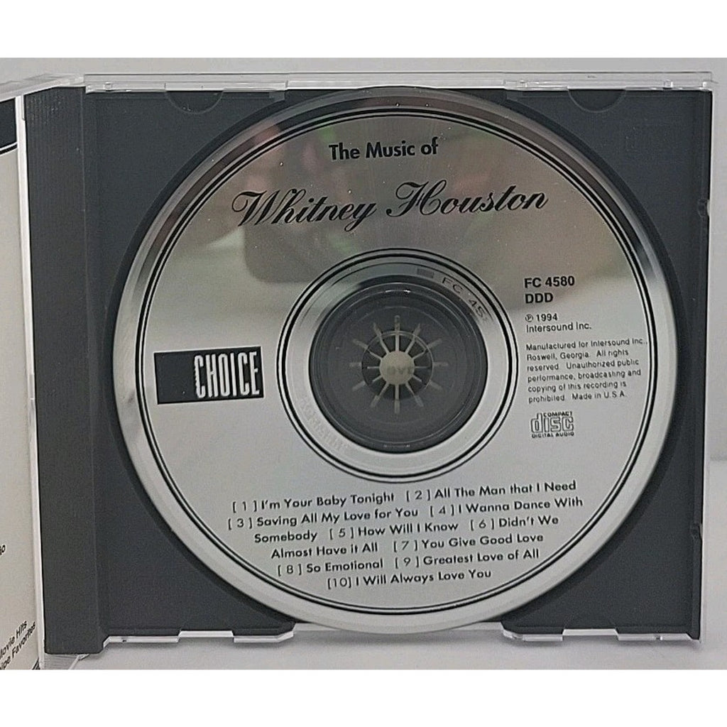 Music of Whitney Houston by Spectrum (CD, 1995)