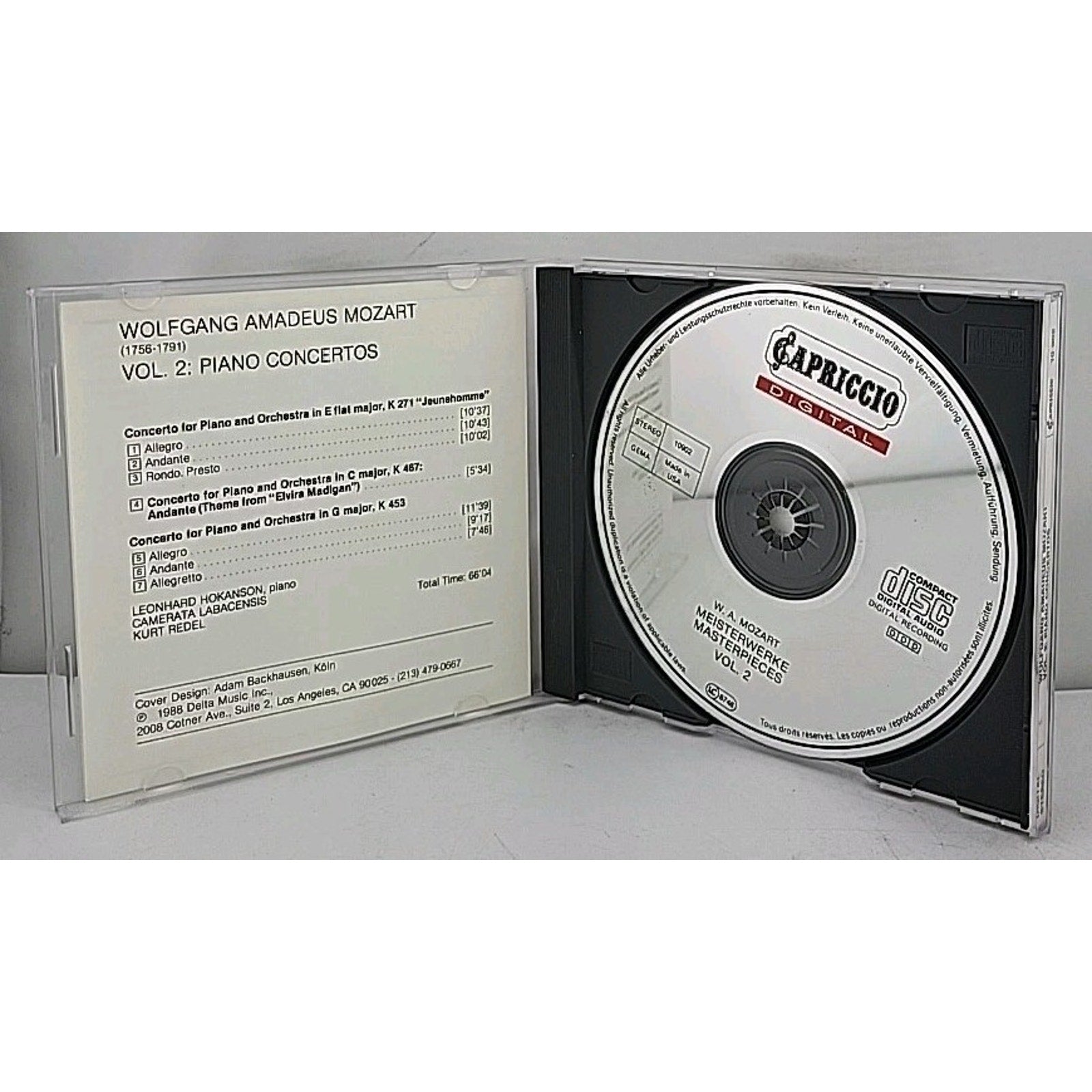 Masterpieces Vol 2 by Mozart CD