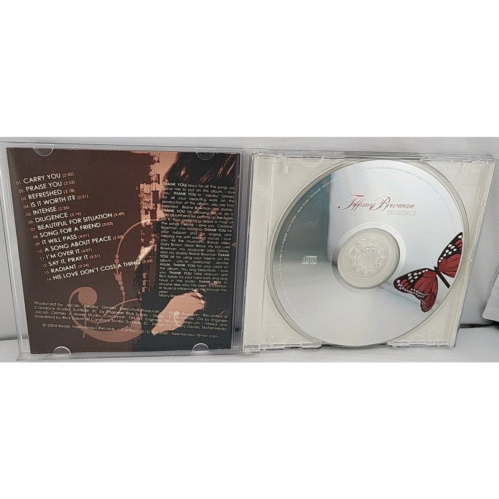 Tiffany Bowman - Diligence CD