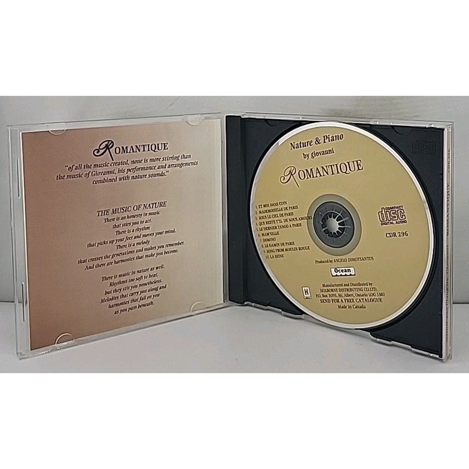 Nature & Piano By Giovanni - Romantique CD