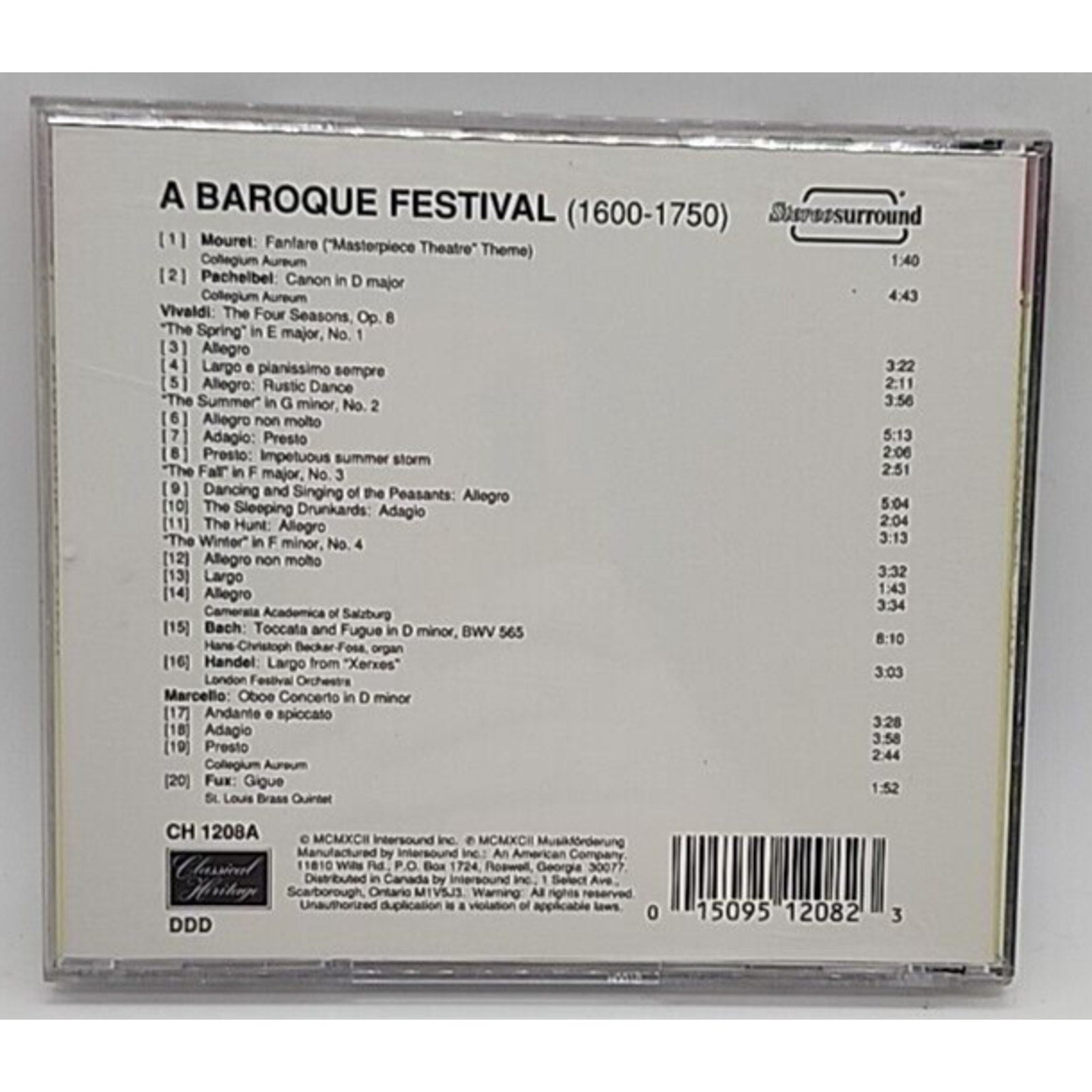 A Baroque Festival (1600-1750) (CD)