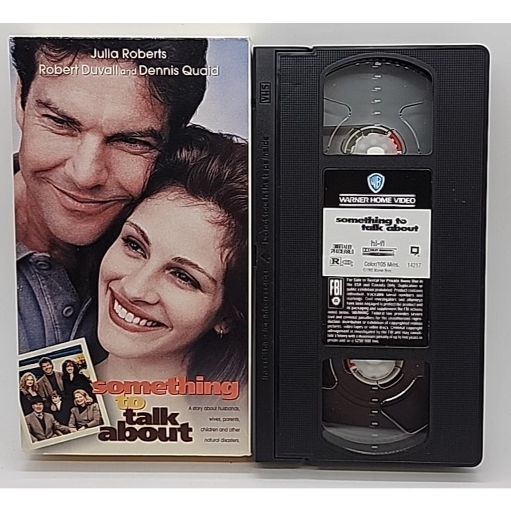 Something to Talk About (VHS, 1996) - Sticker Label