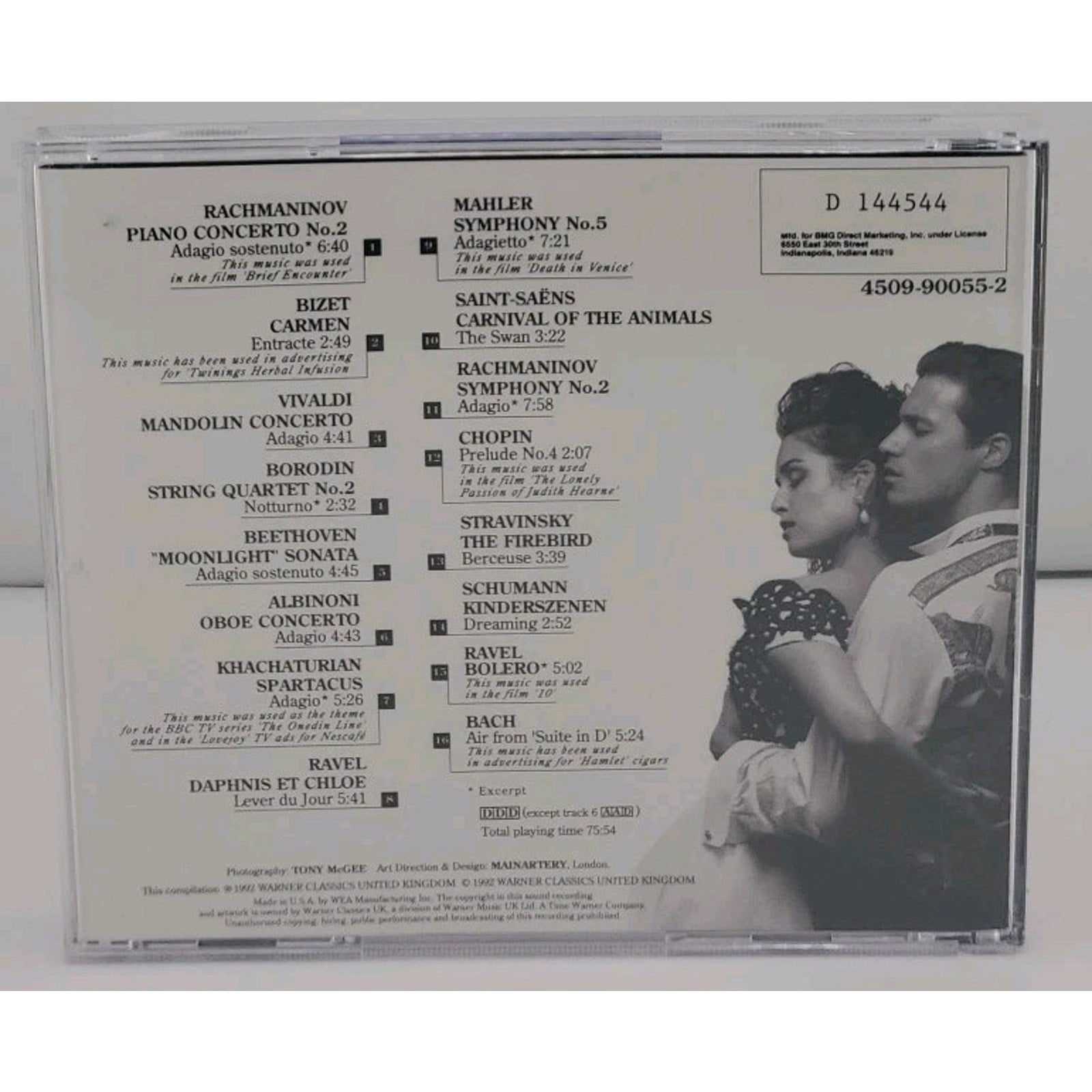 Sensual Classics [Warner Brothers] by Various Artists (CD, May-1993, Elektra)