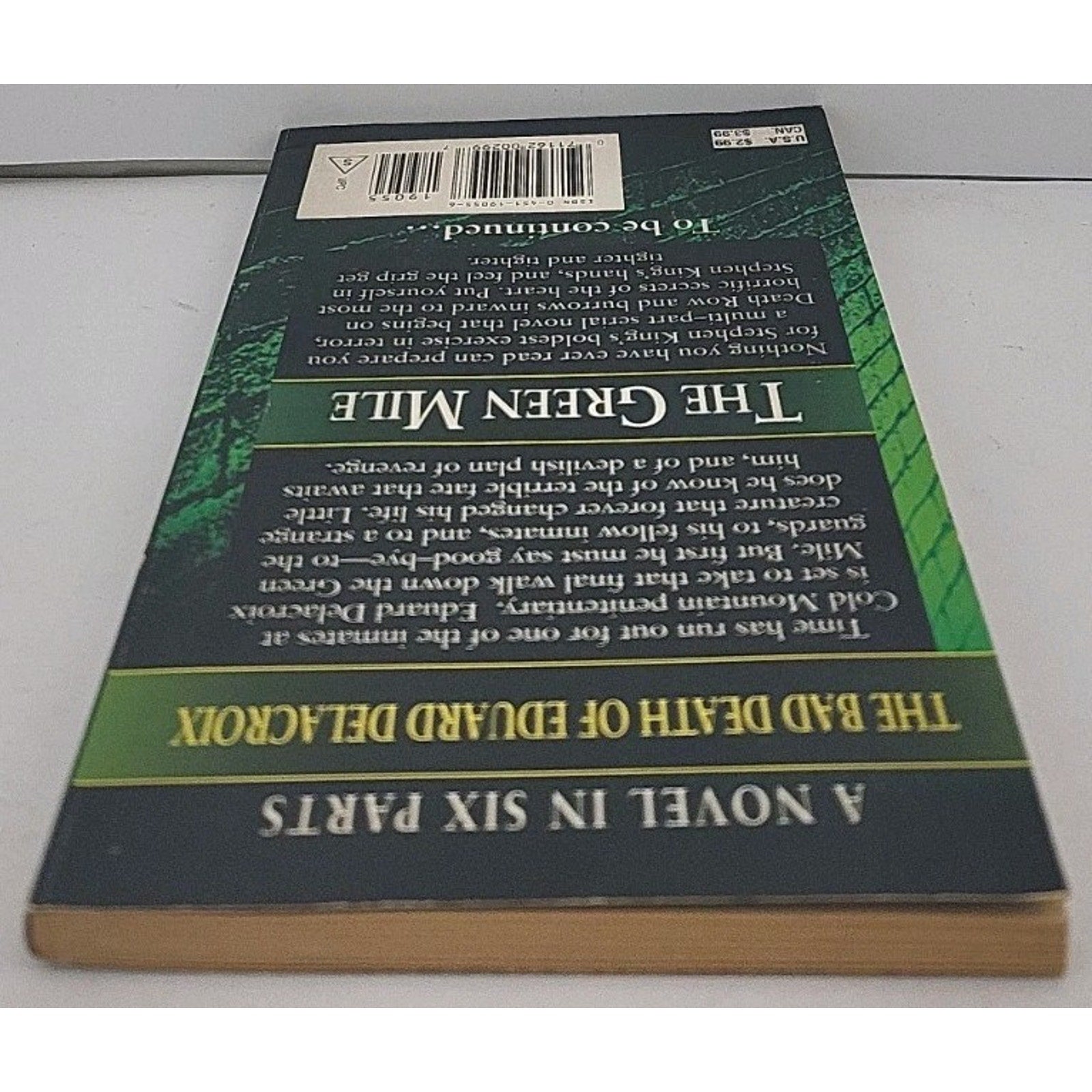 The Bad Death Of Eduard Delacroix By Stephen King (Paperback)