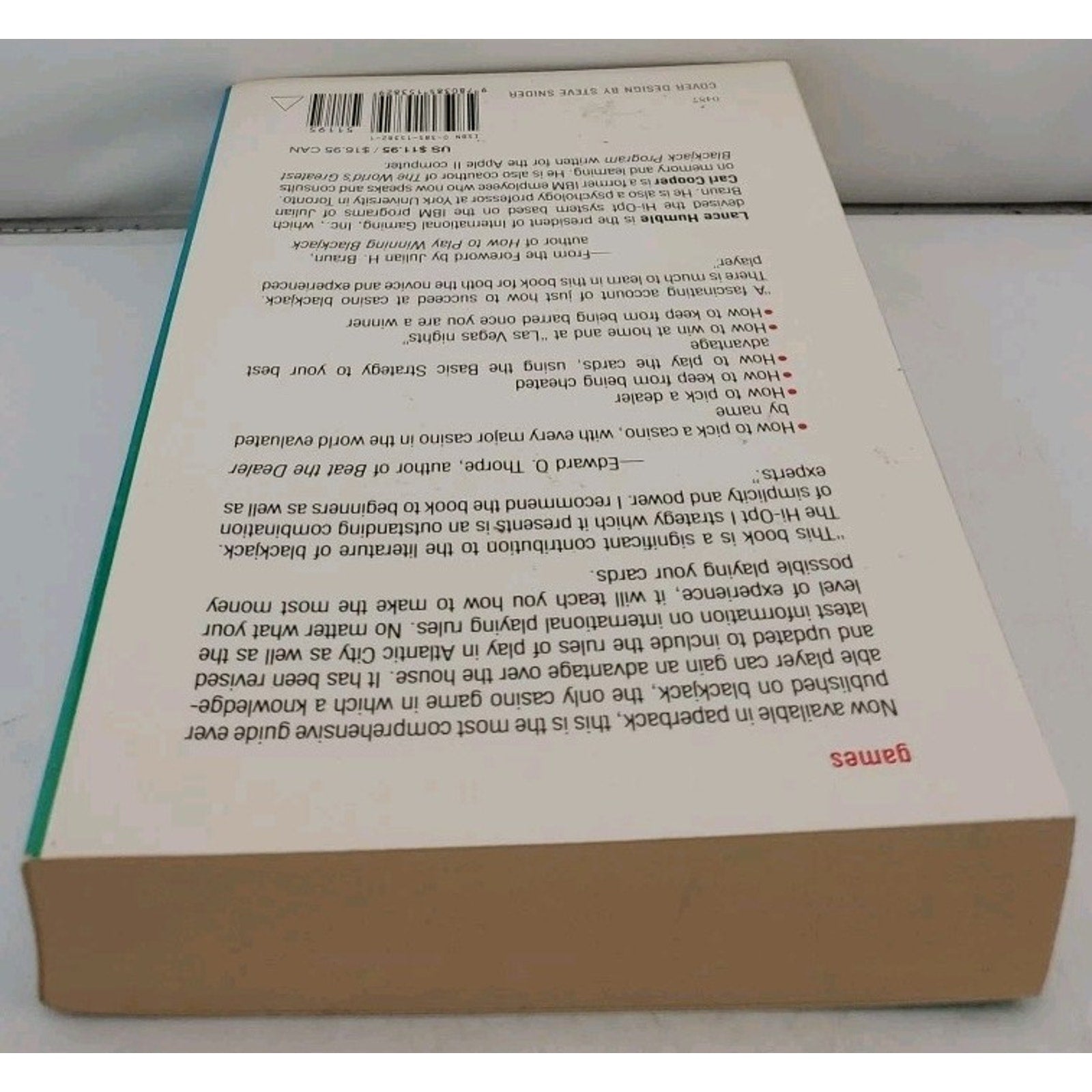 World's Greatest Blackjack Book by Carl Cooper and Lance Humble (1987, Trade...