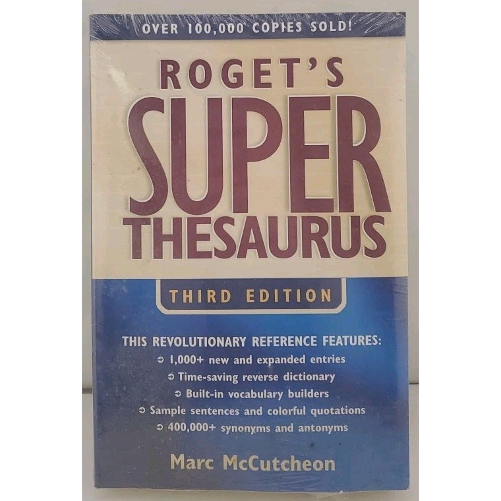 Roget's Superthesaurus by Marc McCutcheon (2003, Trade Paperback) *Brand New*