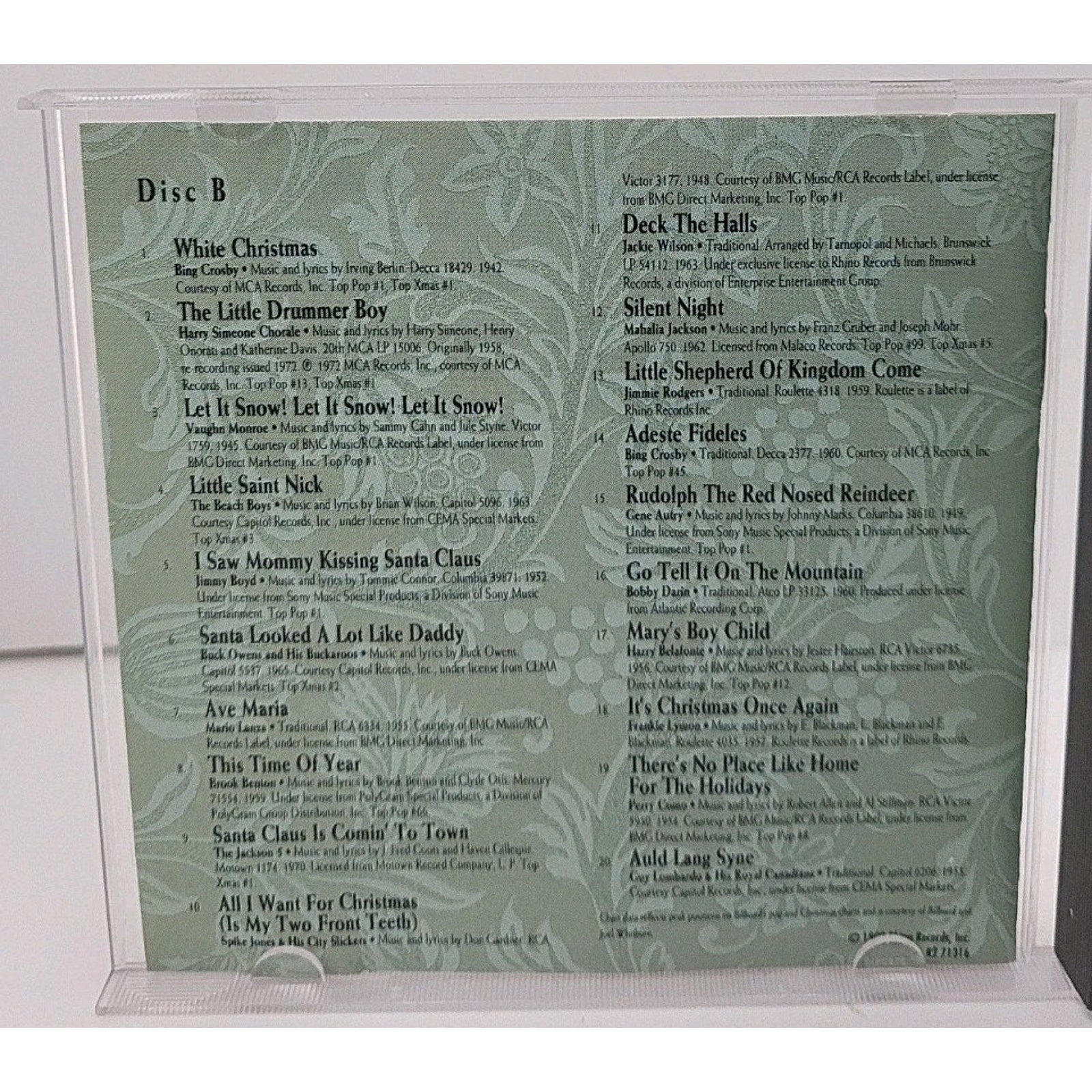 Rhino Presents: Home for Christmas Compilation DISC B