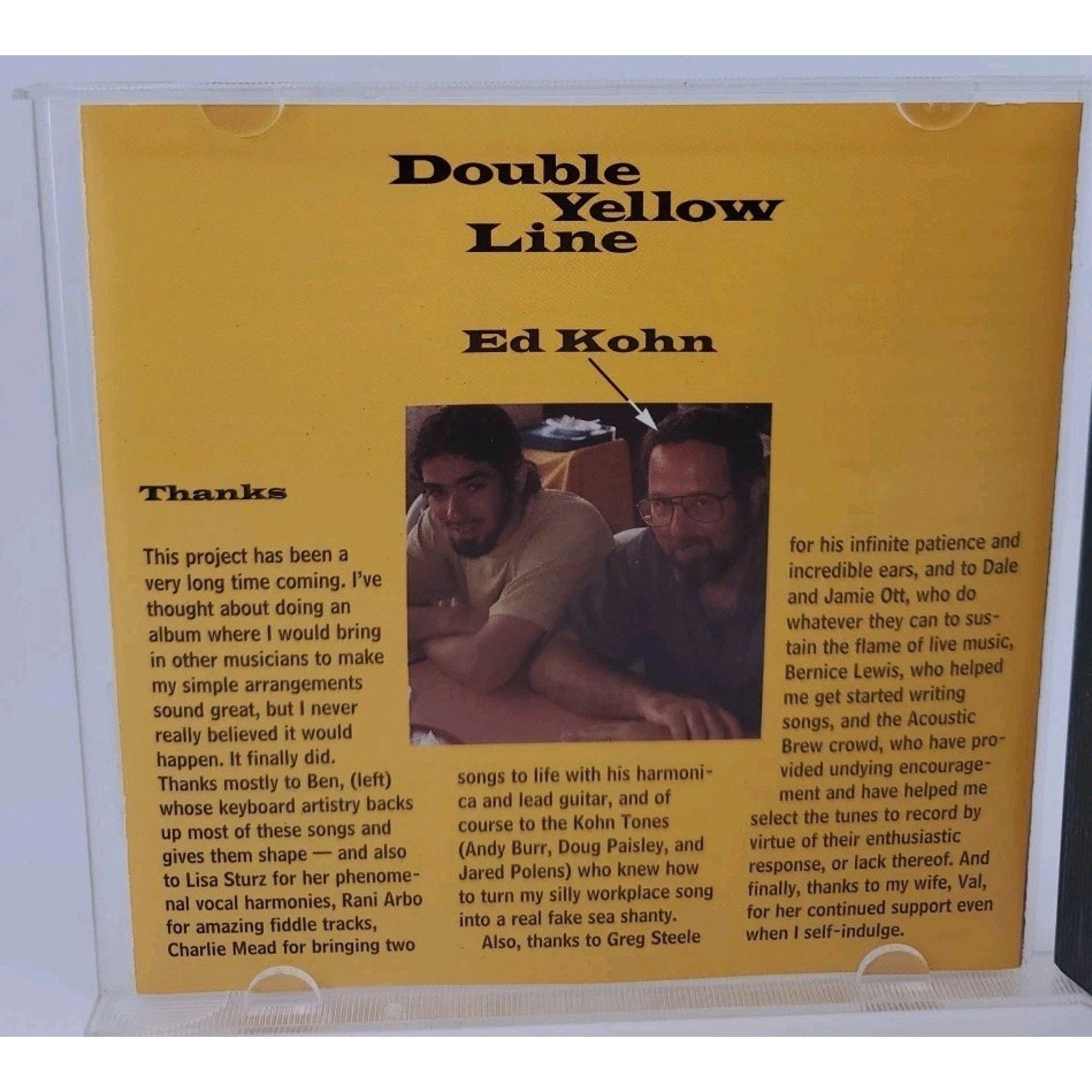 Ed Kohn Double Yellow Line (CD)