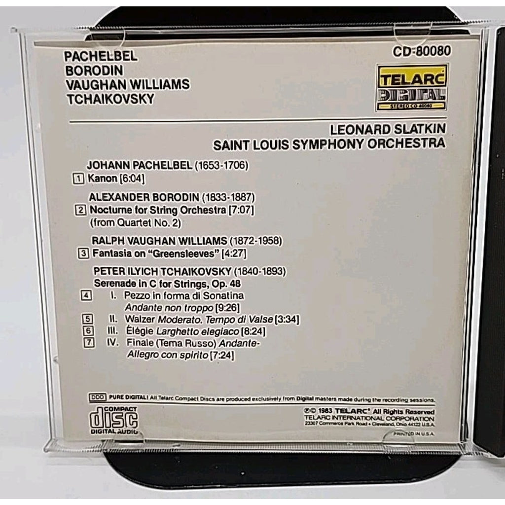 Pachelbel: Kanon, Tchaikovsky : Serenade For Strings, Leonard Slatkin CD