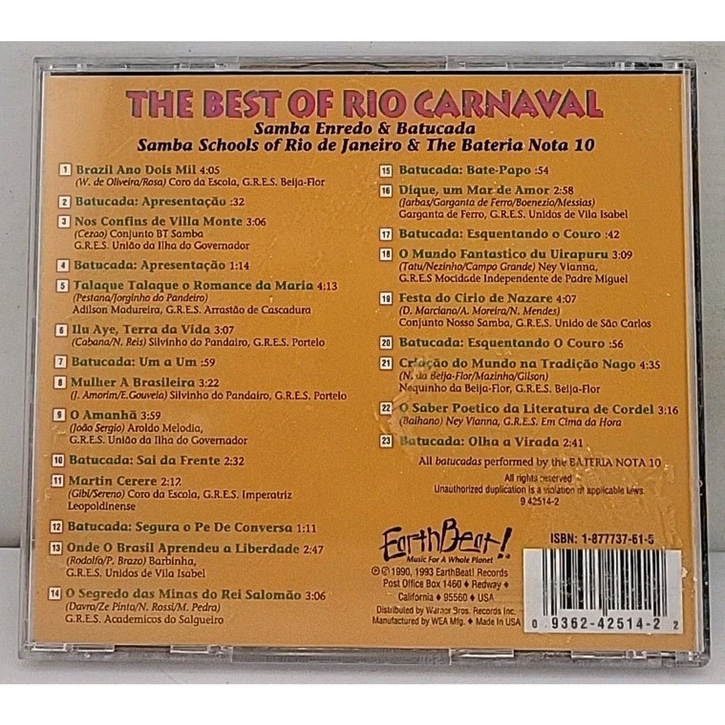 Samba Enredo & Batucada by Various (CD, 1993)